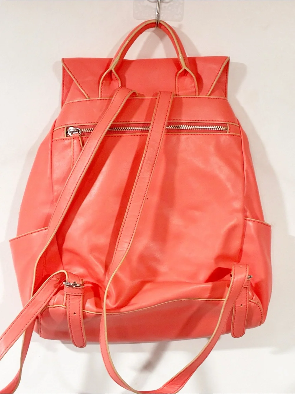 Vera Bradley Coral Drawstring Backpack Handbag